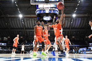 Syracuse defeated West Virginia in the round of 32 to advance to the Sweet 16.